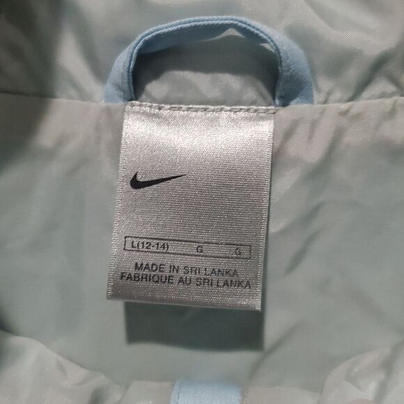 Nike Y2K Light Blue Hooded Jacket Size L - Picture 4 of 15